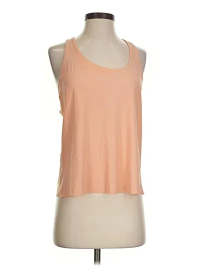 Pre-owned Athleta Tank Top Tan Halter Neckline Tops