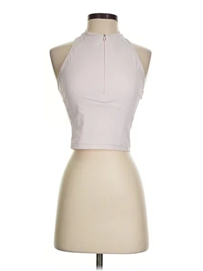 Pre-owned Athleta Tank Top Tan Halter Neckline Tops