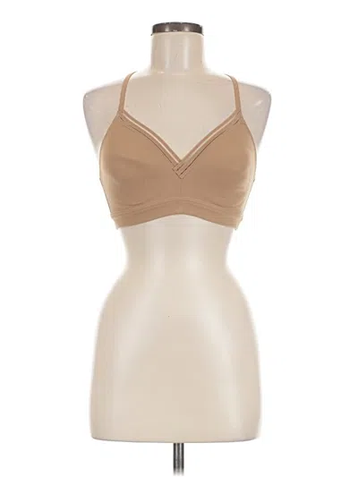Pre-owned Athleta Tank Top Tan Halter Neckline Tops