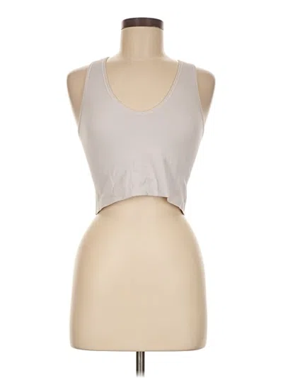 Pre-owned Athleta Tank Top Tan Halter Neckline Tops In Brown