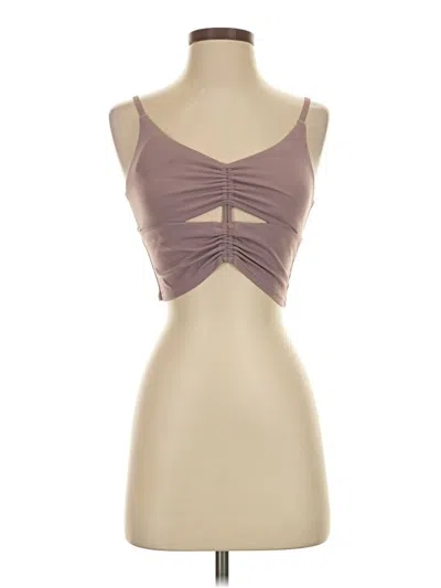 Pre-owned Athleta Tank Top Tan Strapless Neckline Tops