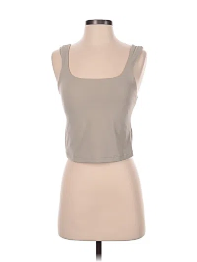 Pre-owned Athleta Tank Top Tan Strapless Neckline Tops