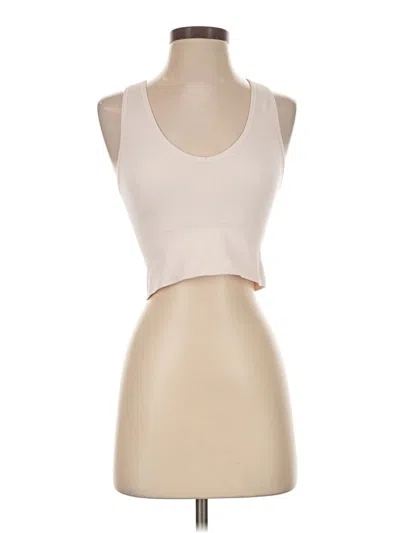 Pre-owned Athleta Tank Top Tan Strapless Neckline Tops