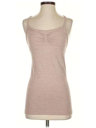Pre-owned Athleta Tank Top Tan Strapless Neckline Tops In Brown