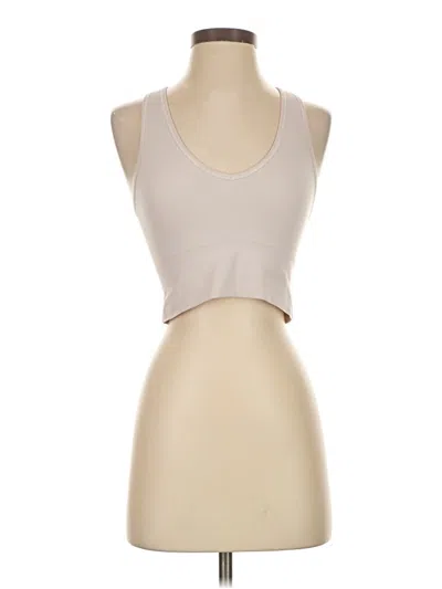 Pre-owned Athleta Tank Top Tan Strapless Neckline Tops In Brown