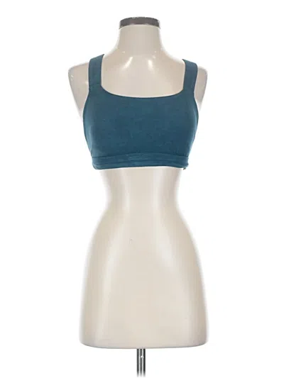 Pre-owned Athleta Tank Top Teal Halter Neckline Tops