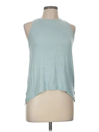 Pre-owned Athleta Tank Top Teal Halter Neckline Tops