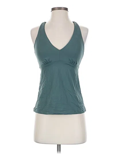 Pre-owned Athleta Tank Top Teal Halter Neckline Tops