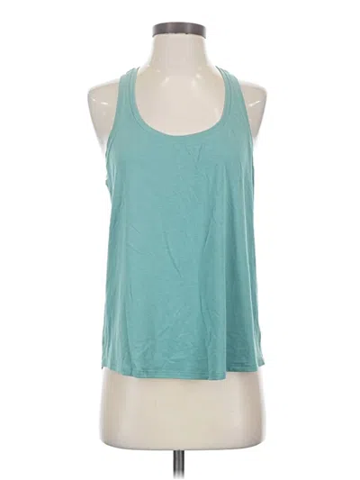 Pre-owned Athleta Tank Top Teal Halter Neckline Tops