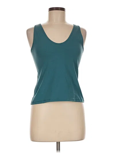 Pre-owned Athleta Tank Top Teal Halter Neckline Tops