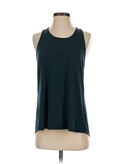 Pre-owned Athleta Tank Top Teal Halter Neckline Tops In Blue