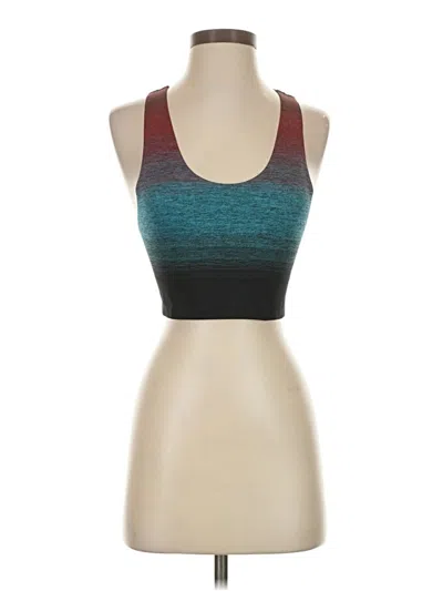 Pre-owned Athleta Tank Top Teal Strapless Neckline Tops In Blue