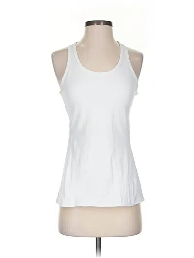 Pre-owned Athleta Tank Top White Halter Neckline Tops