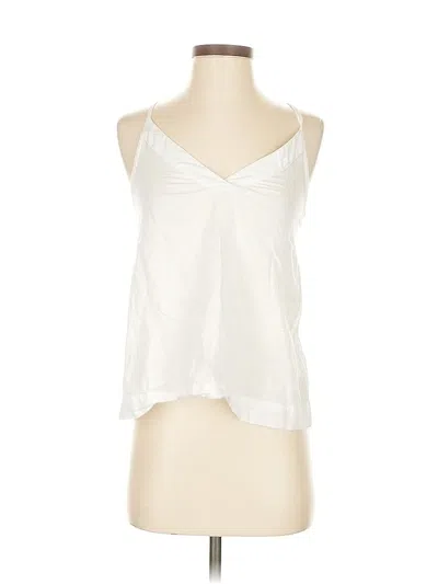 Pre-owned Athleta Tank Top White Halter Neckline Tops