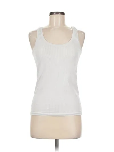 Pre-owned Athleta Tank Top White Halter Neckline Tops