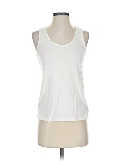 Pre-owned Athleta Tank Top White Halter Neckline Tops