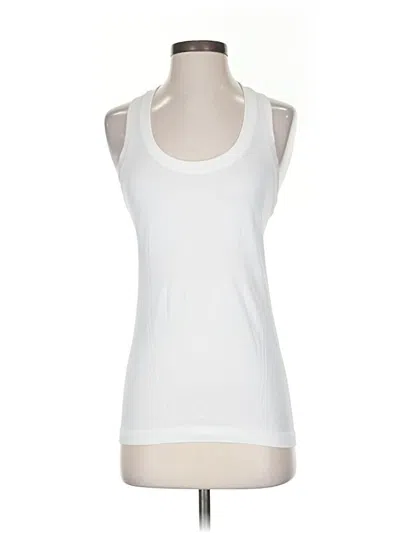 Pre-owned Athleta Tank Top White Halter Neckline Tops