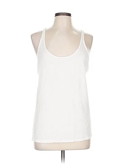 Pre-owned Athleta Tank Top White Halter Neckline Tops