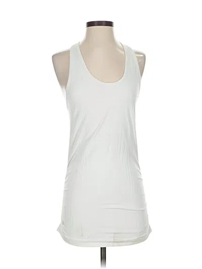 Pre-owned Athleta Tank Top White Halter Neckline Tops
