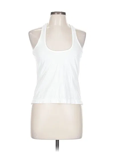 Pre-owned Athleta Tank Top White Halter Neckline Tops