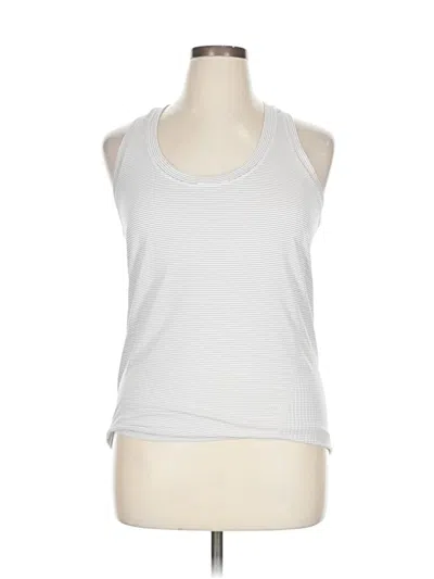 Pre-owned Athleta Tank Top White Halter Neckline Tops