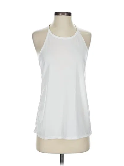 Pre-owned Athleta Tank Top White Halter Neckline Tops