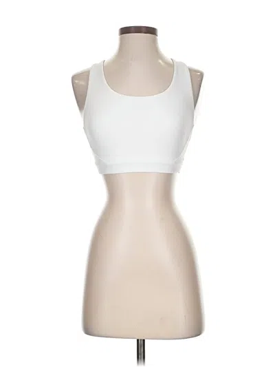 Pre-owned Athleta Tank Top White Halter Neckline Tops