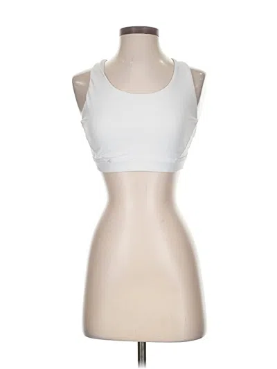 Pre-owned Athleta Tank Top White Halter Neckline Tops