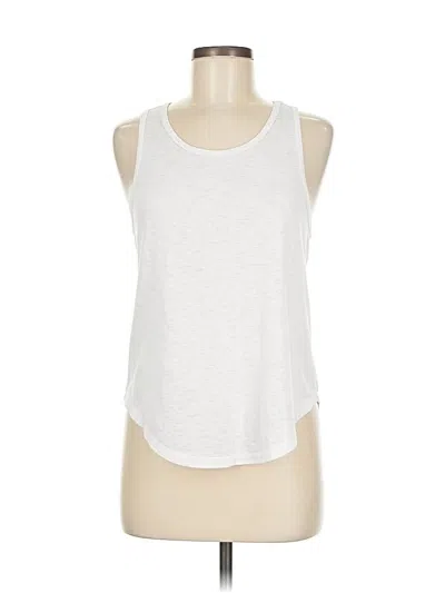 Pre-owned Athleta Tank Top White Halter Neckline Tops