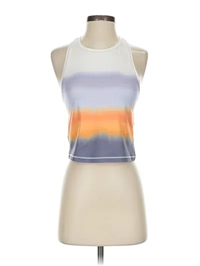 Pre-owned Athleta Tank Top White Halter Neckline Tops