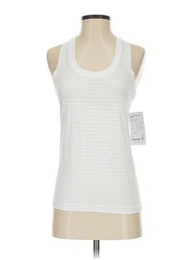 Pre-owned Athleta Tank Top White Halter Neckline Tops