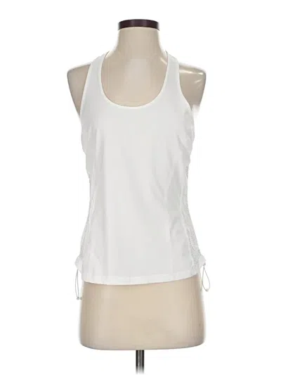 Pre-owned Athleta Tank Top White Halter Neckline Tops
