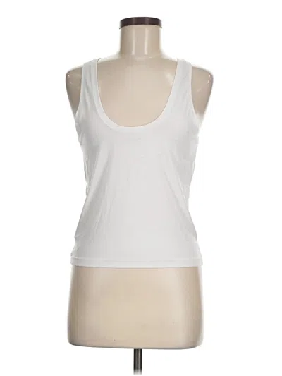 Pre-owned Athleta Tank Top White Halter Neckline Tops