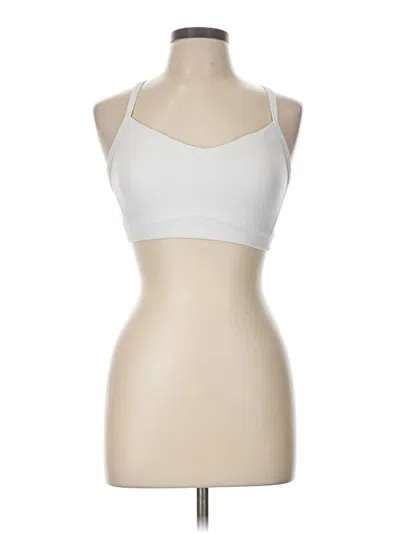 Pre-owned Athleta Tank Top White Halter Neckline Tops