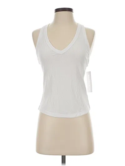 Pre-owned Athleta Tank Top White Halter Neckline Tops