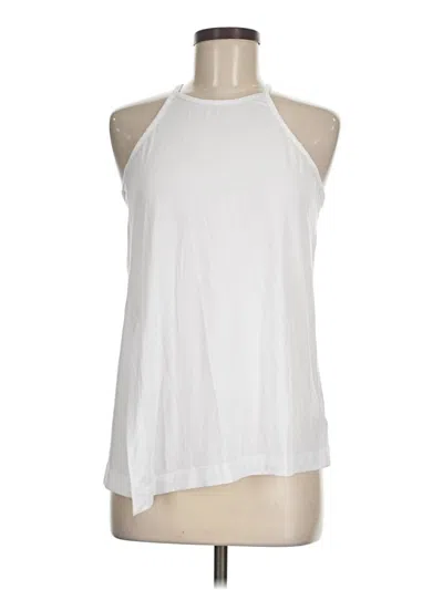 Pre-owned Athleta Tank Top White Halter Neckline Tops