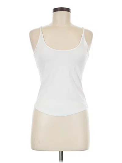 Pre-owned Athleta Tank Top White Halter Neckline Tops