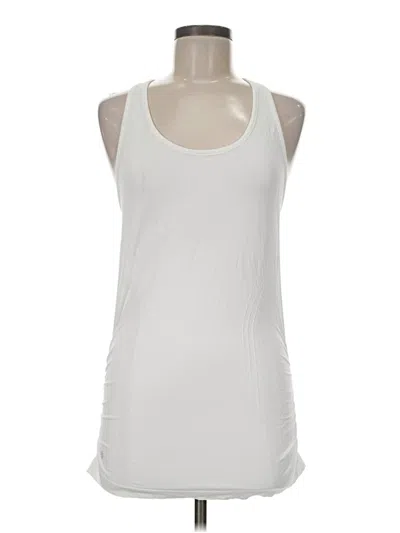 Pre-owned Athleta Tank Top White Halter Neckline Tops