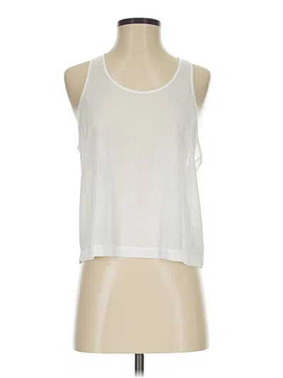 Pre-owned Athleta Tank Top White Halter Neckline Tops