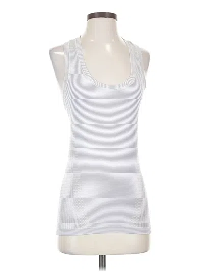 Pre-owned Athleta Tank Top White Halter Neckline Tops