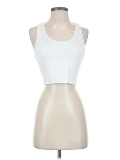 Pre-owned Athleta Tank Top White Halter Neckline Tops