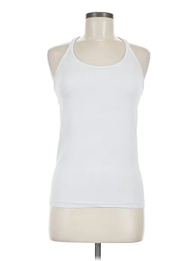 Pre-owned Athleta Tank Top White Halter Neckline Tops