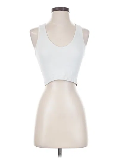 Pre-owned Athleta Tank Top White Halter Neckline Tops