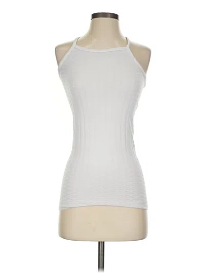 Pre-owned Athleta Tank Top White Halter Neckline Tops