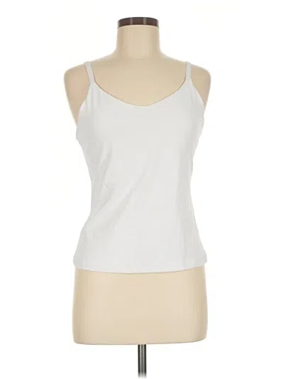 Pre-owned Athleta Tank Top White Halter Neckline Tops
