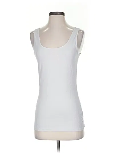 Pre-owned Athleta Tank Top White Strapless Neckline Tops