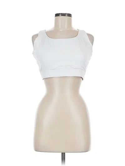 Pre-owned Athleta Tank Top White Strapless Neckline Tops