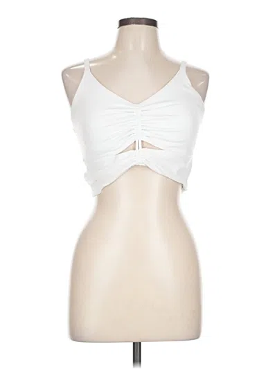 Pre-owned Athleta Tank Top White Strapless Neckline Tops