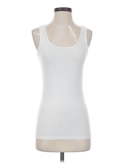 Pre-owned Athleta Tank Top White Strapless Neckline Tops