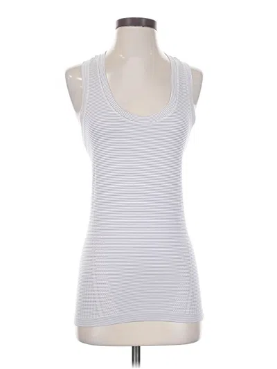 Pre-owned Athleta Tank Top White Strapless Neckline Tops
